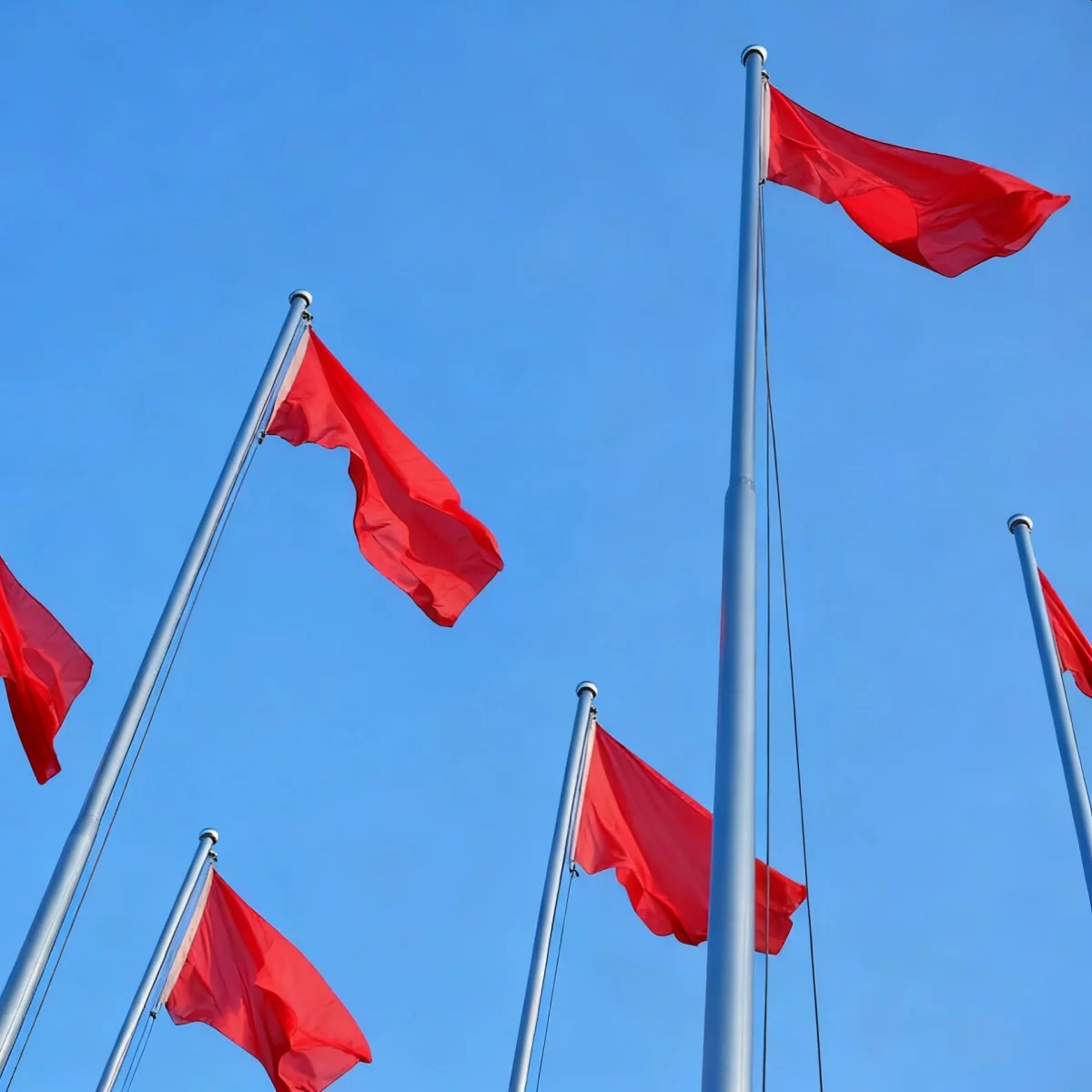 手动轮滑旗杆